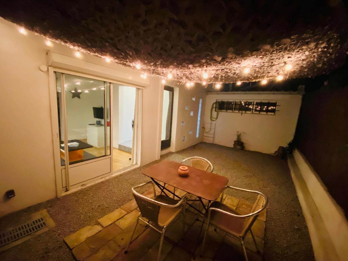Grand Studio De 38M2 Et Cour Independante De 25M2 Dont Wifi Et Netflix Montpellier Exterior foto